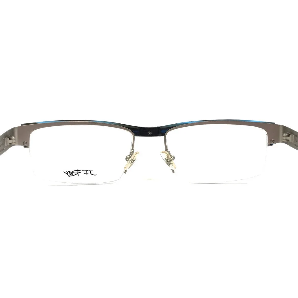 J.F. Rey Eyeglasses Frames JF2550 1020 Matte Silver Blue Tortoise 55-19-140